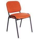 Silla Ecovisita Tapizada color naranja