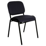 Silla Ecovisita Tapizada color negro