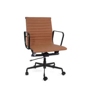 Silla Goetz Piel Respaldo Bajo