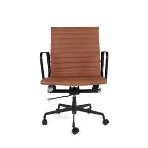 Silla Goetz Piel Respaldo Bajo