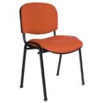 Silla Iso Tapizada color naranja