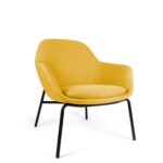 Silla Fabrizia Lounge color amarillo