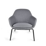 Silla Fabrizia Lounge color gris