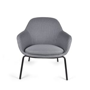 Silla Fabrizia Lounge color gris