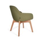 Silla Fabrizia Patas de Madera color verde