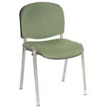 Silla Ellitico Cromada color aceituna