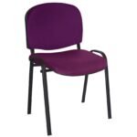 Silla Ellitico Tapizada color vino