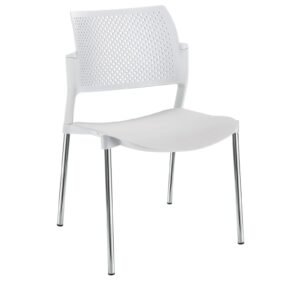Silla Kyos Cromada color blanco