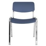 Silla Milk Cromada color azul