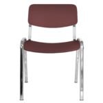 Silla Milk Cromada color berenjena