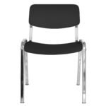 Silla Milk Cromada color negro