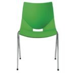 Silla Shell Visitante color verde