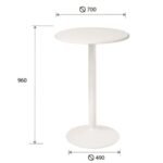 Mesa Heron 75cm, 96cm y 106cm de altura