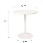 Mesa Heron 75cm, 96cm y 106cm de altura