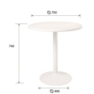 Mesa Heron 75cm, 96cm y 106cm de altura