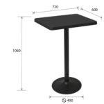Mesa Oulo 75cm, 96cm y 106cm de altura