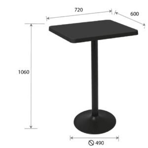Mesa Oulo 75cm, 96cm y 106cm de altura